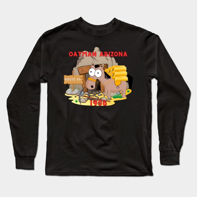 Oatman Arizona Long Sleeve T-Shirt by sirazgar